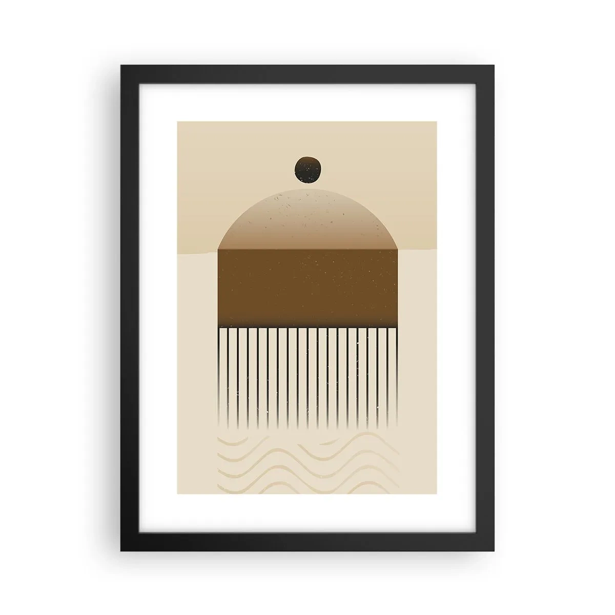 Poster in cornice nera - Diversi stati - 30x40 cm
