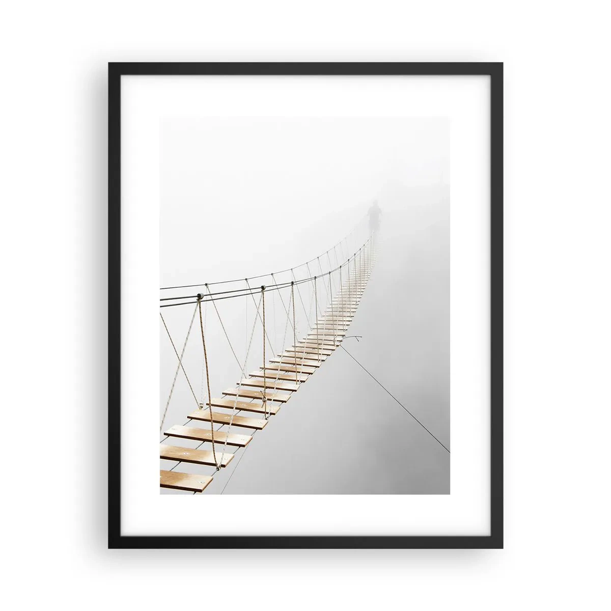 Poster in cornice nera - Dove ti porta? - 40x50 cm