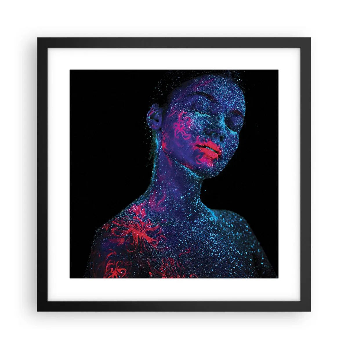 Poster in cornice nera - Nella polvere di stelle - 40x40 cm