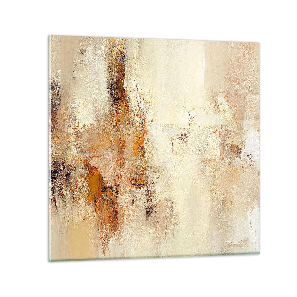 Quadro su vetro - L'anima dell'ambra - 30x30 cm