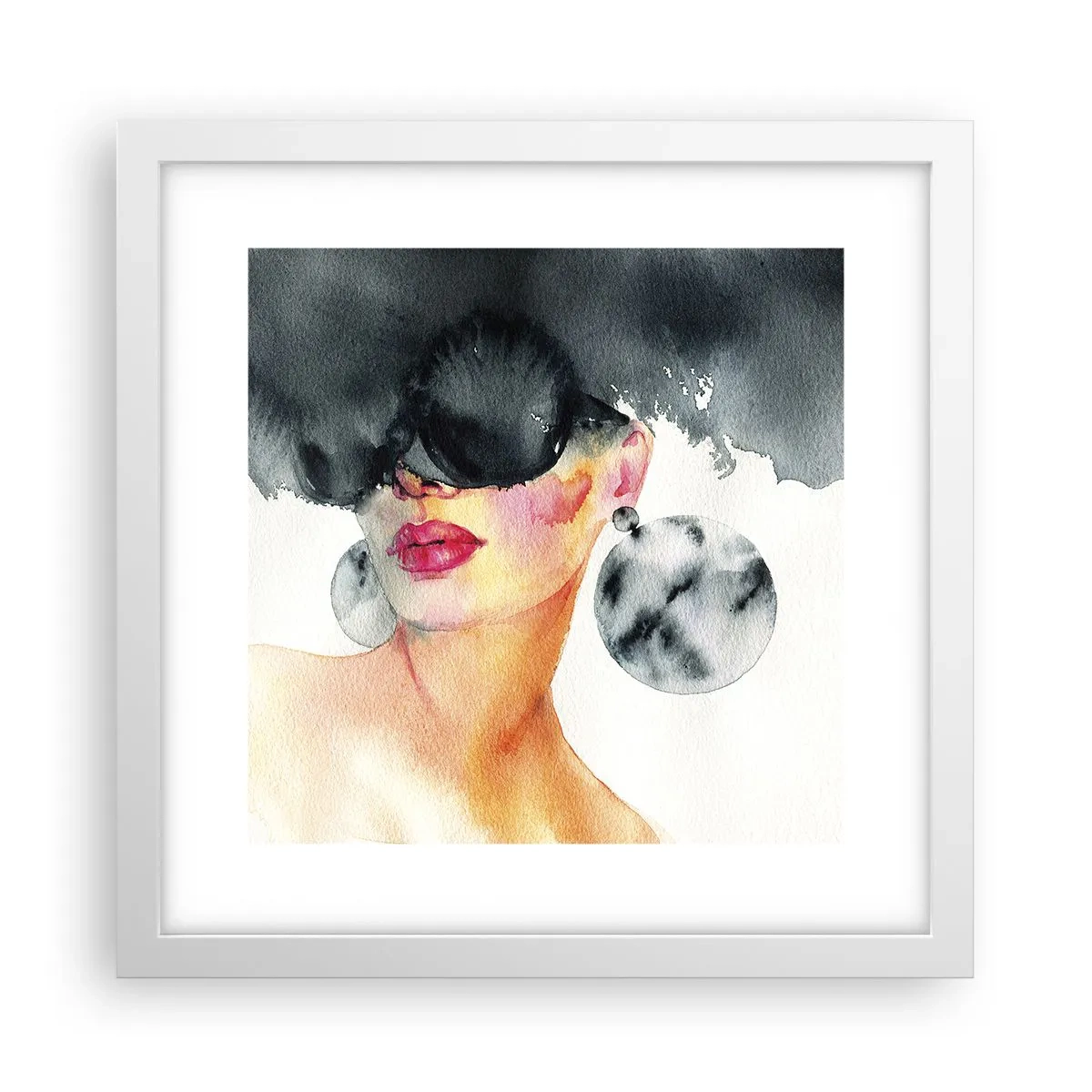 Poster in cornice bianca - Il segreto dell'eleganza - 30x30 cm