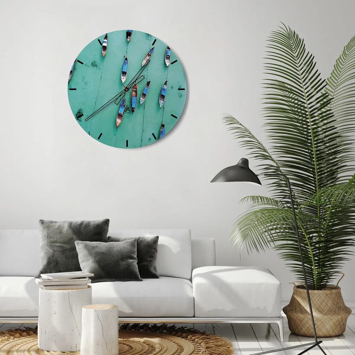 Orologio da parete - Orologio in Vetro - In gioiosa attesa - 40x40 cm