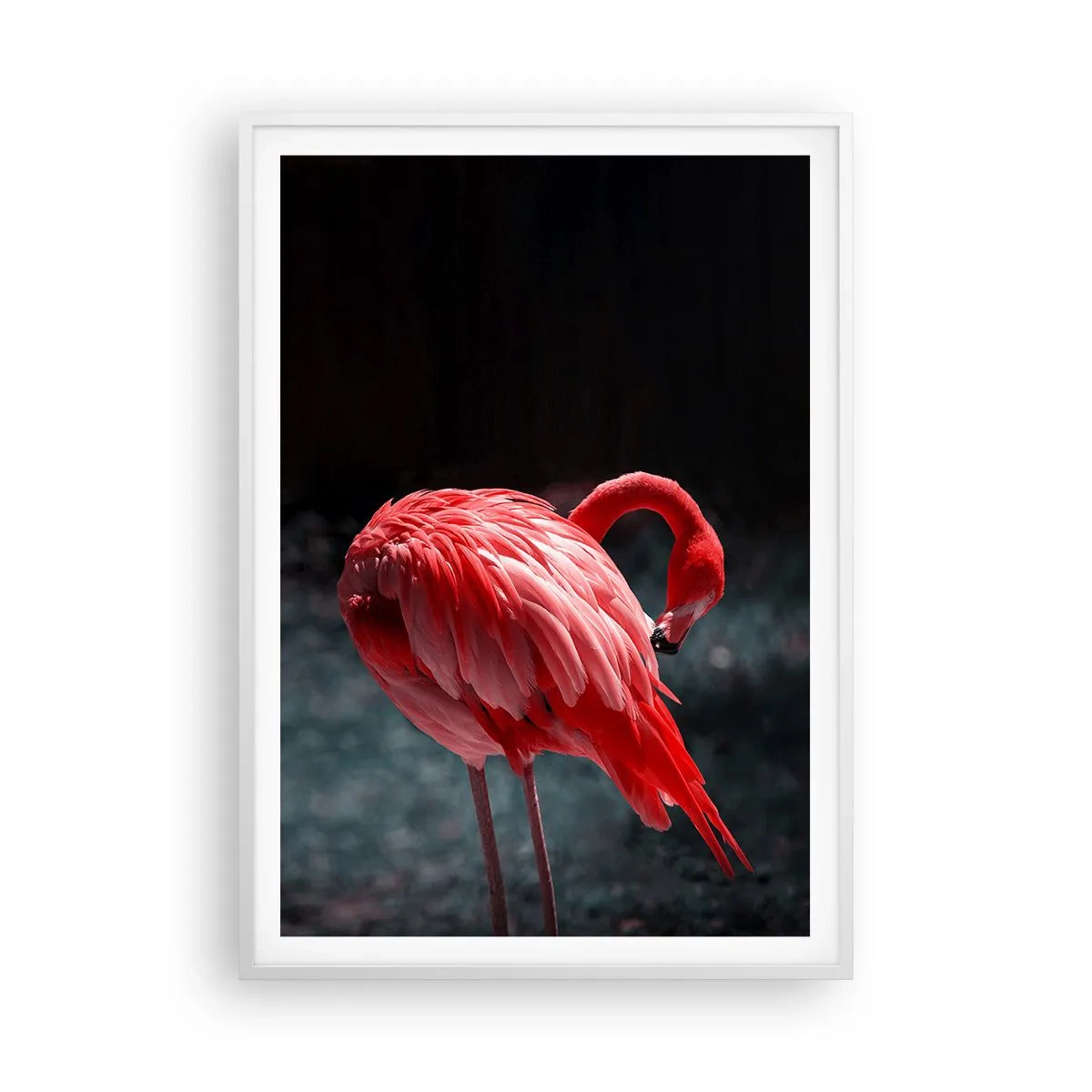 Poster in cornice bianca - La poesia cremisi della natura - 70x100 cm