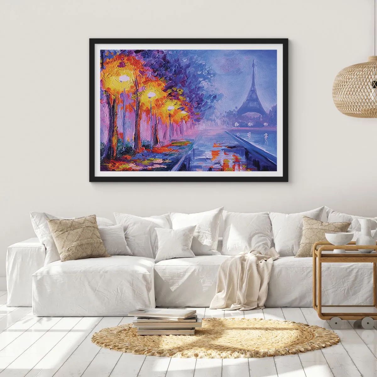 Poster in cornice nera - Passeggiata da sogno - 40x30 cm