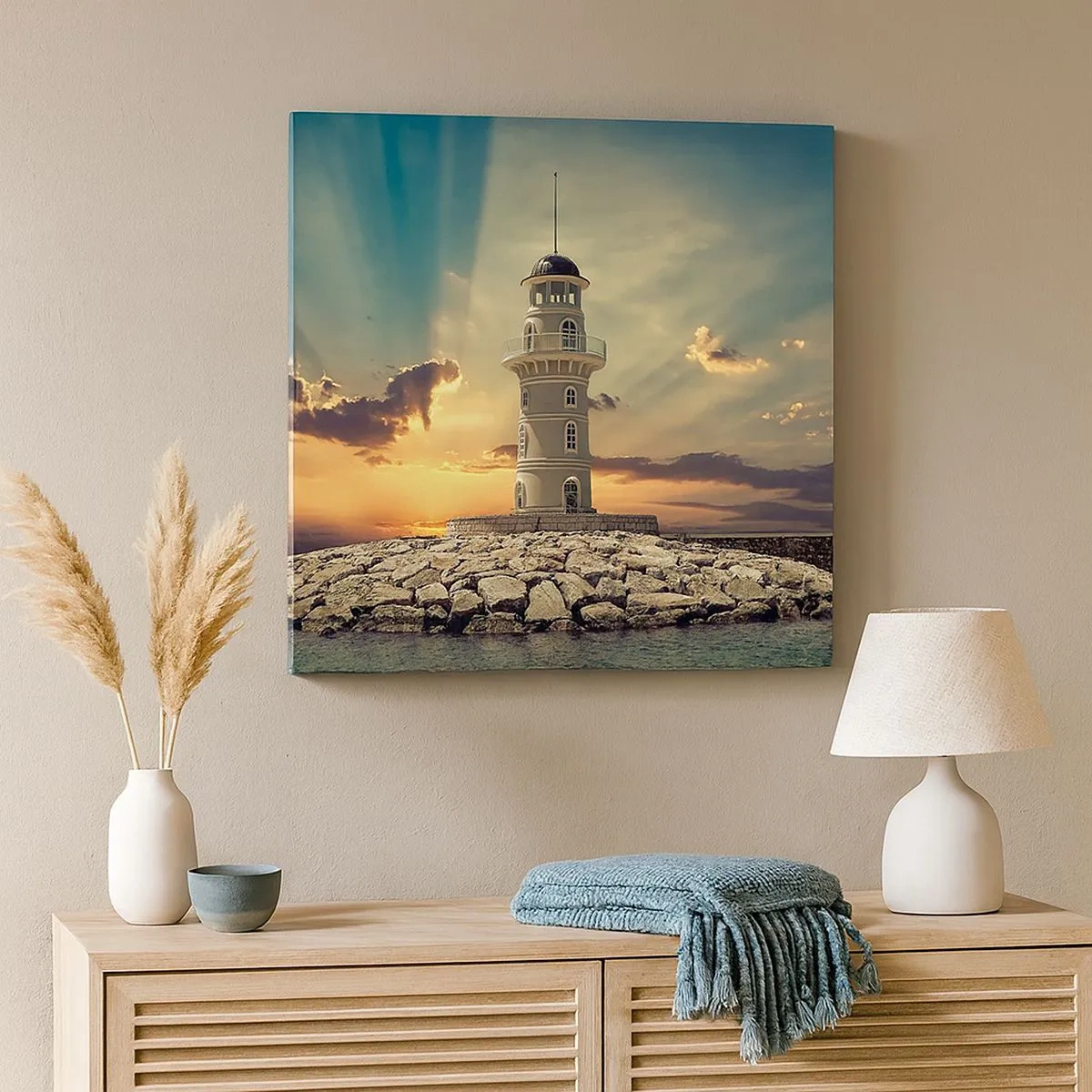 Quadro su tela - Stampe su Tela - Luce - Bontà - Bellezza - 30x30 cm