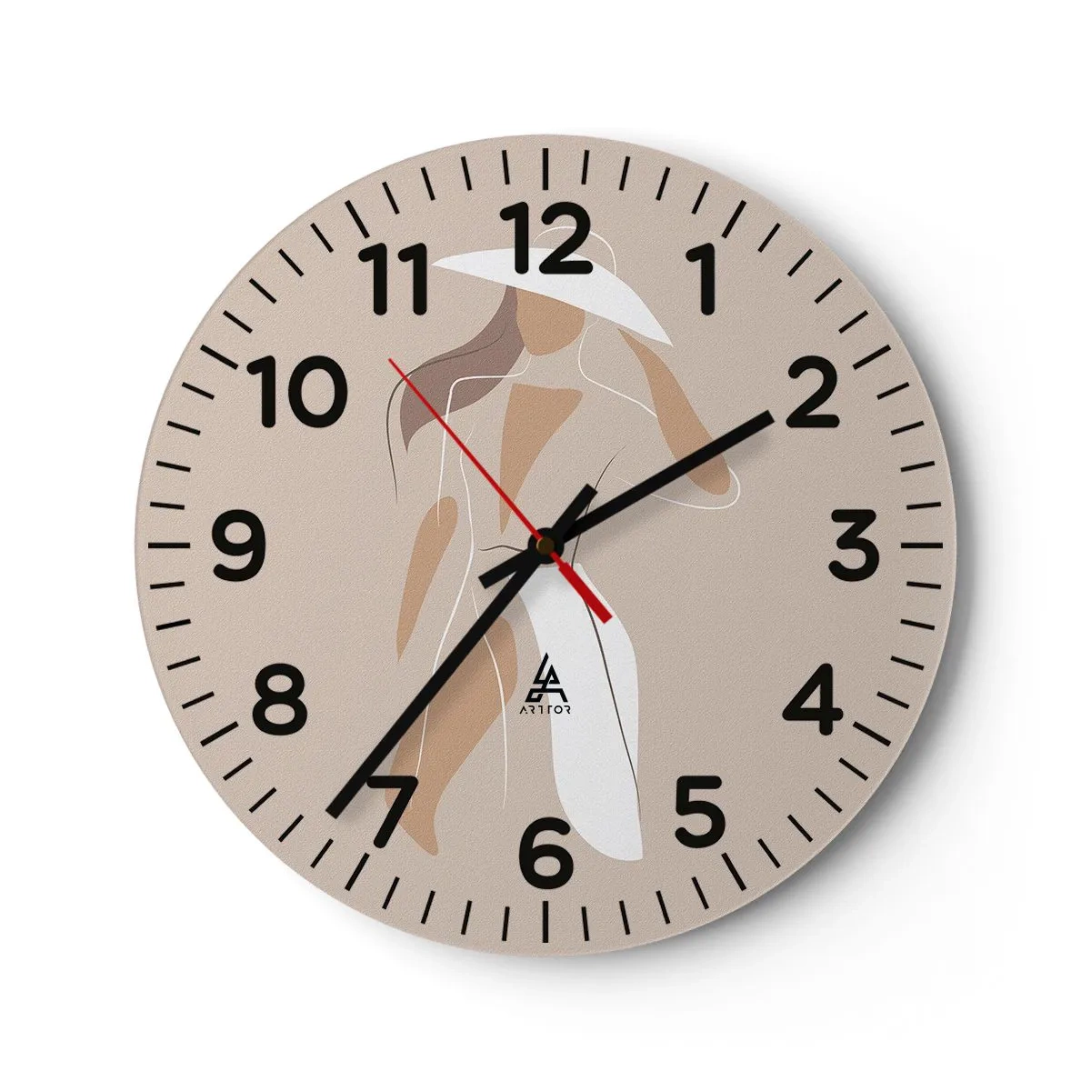 Orologio da parete - Orologio in Vetro - La moda è un gioco - 40x40 cm