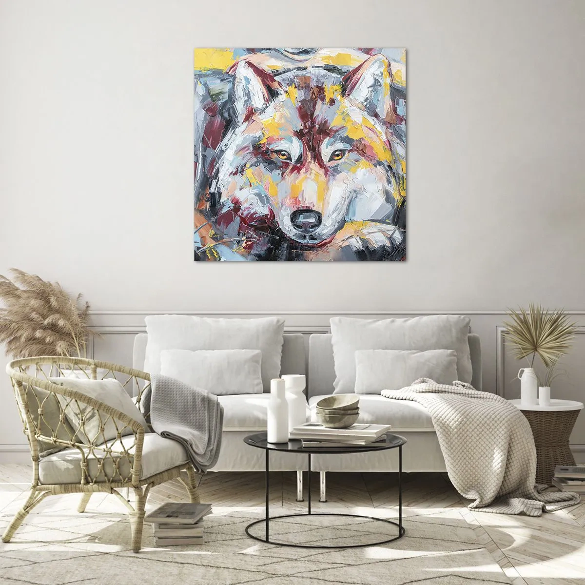 Quadro su vetro - Pace tra i suoi - 30x30 cm