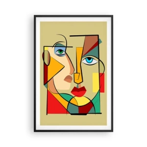 Poster in cornice nera - Coppia affiatata - 61x91 cm