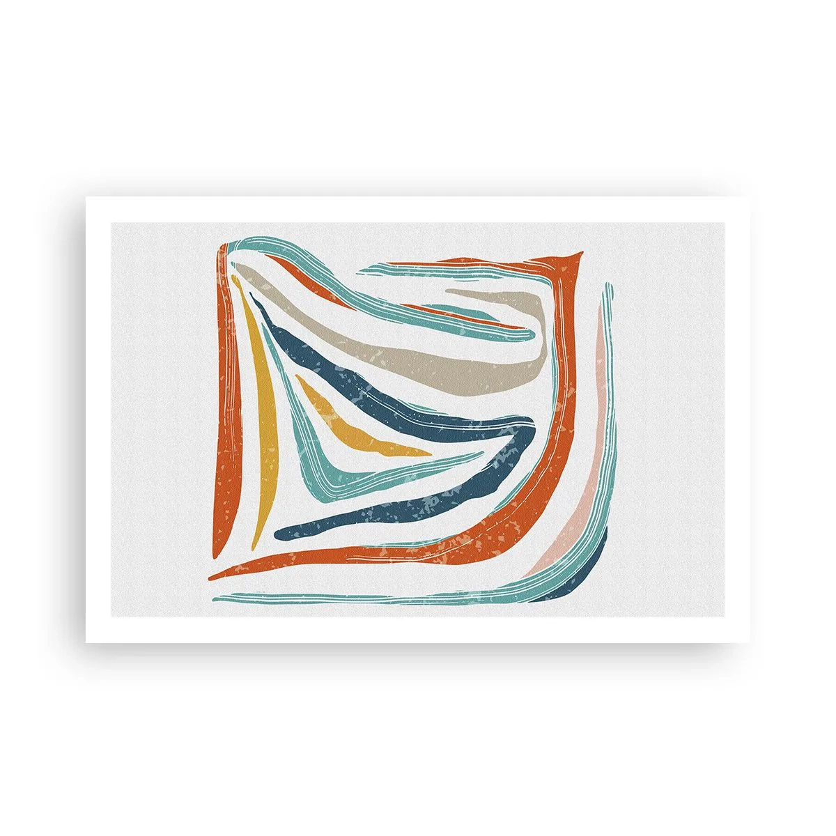Poster - Astrazione piacevolmente sorridente - 91x61 cm