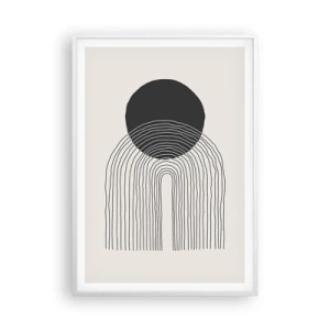 Poster in cornice bianca - Tremore e fiducia - 70x100 cm