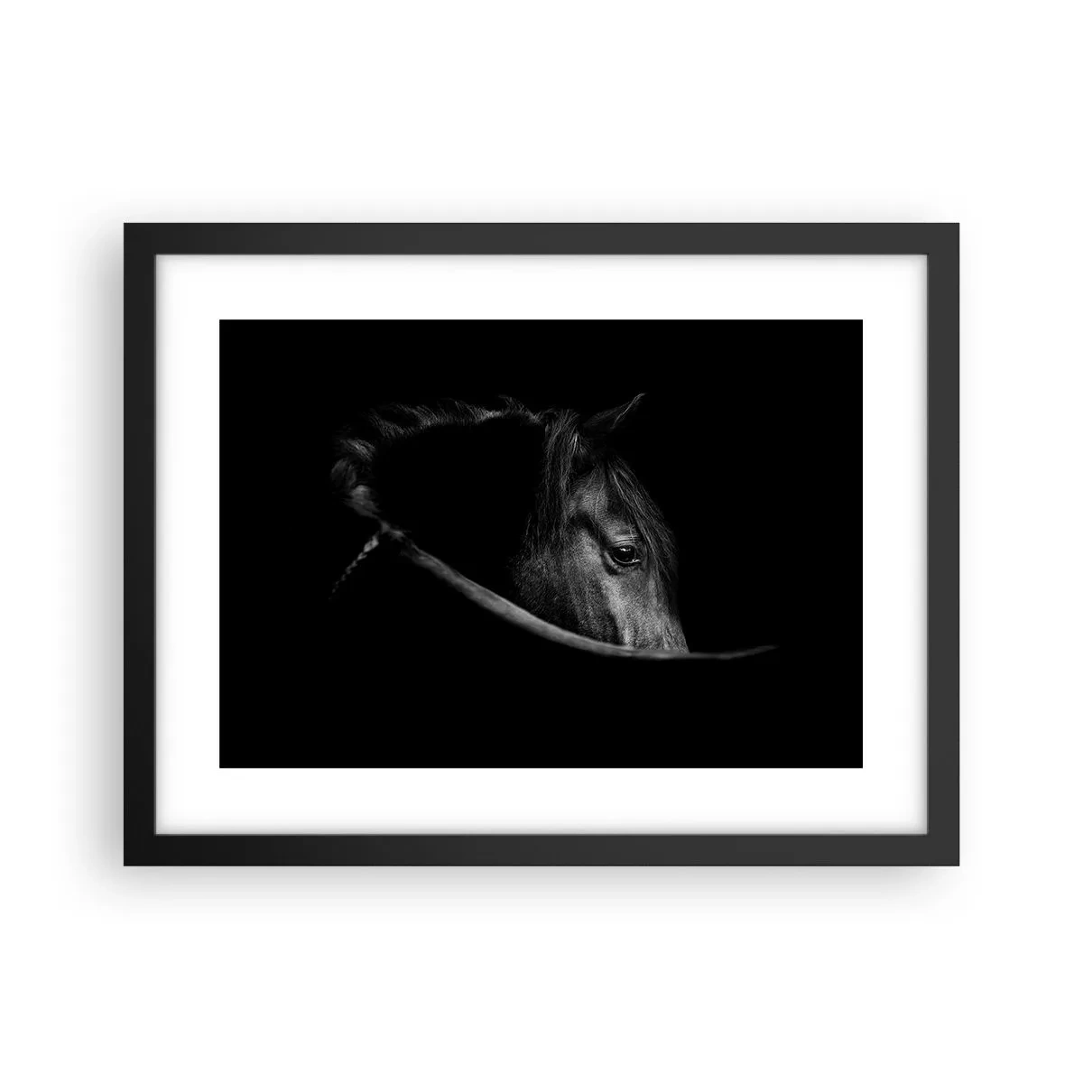 Poster in cornice nera - Il principe nero - 40x30 cm