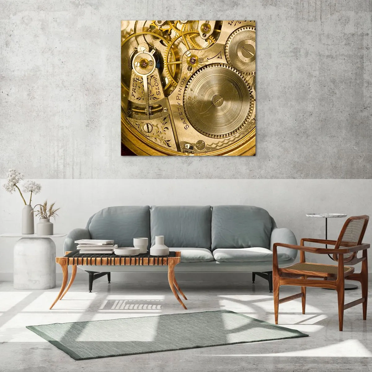 Quadro su vetro - Stare al passo coi tempi - 70x70 cm