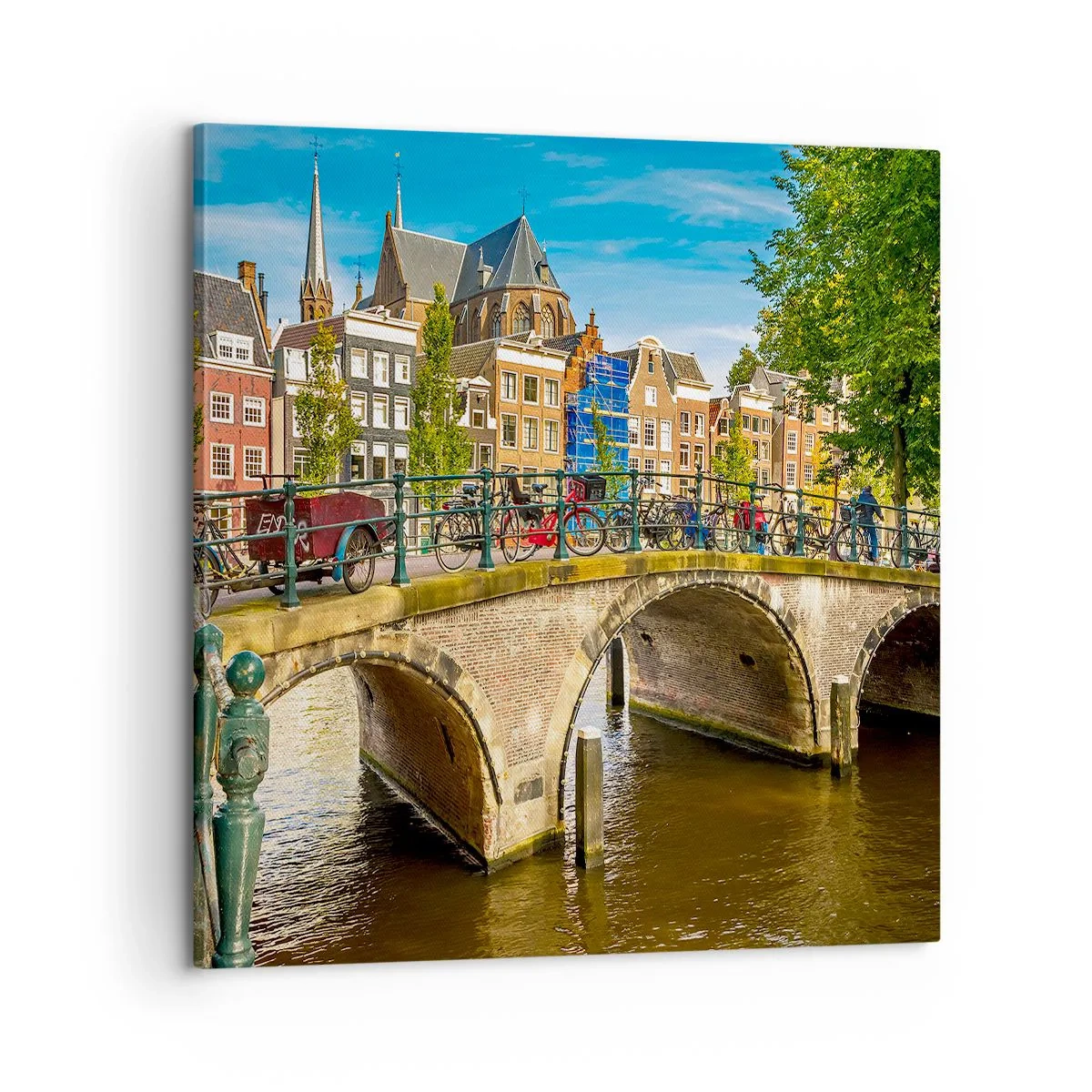 Quadro su tela - Stampe su Tela - La primavera sul canale - 60x60 cm