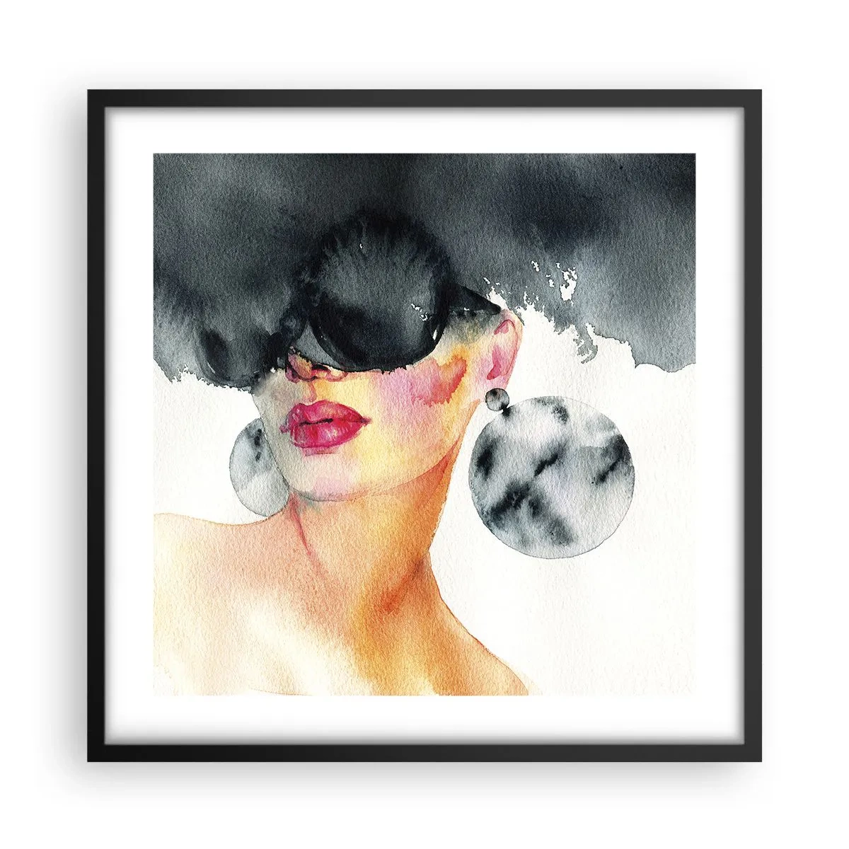 Poster in cornice nera - Il segreto dell'eleganza - 50x50 cm