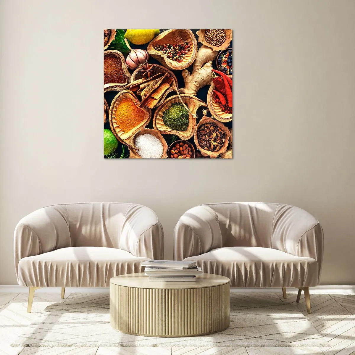 Quadro su vetro - Prendi quello che vuoi - 60x60 cm