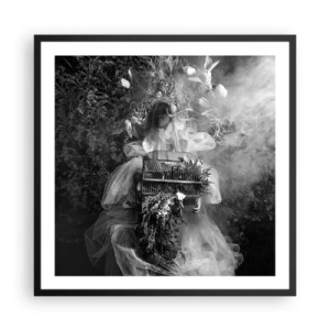 Poster in cornice nera - Madre natura stessa - 60x60 cm