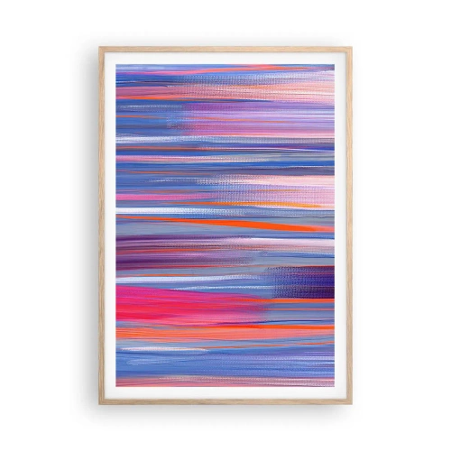 Poster in cornice rovere chiaro - Ascensione arcobaleno - 70x100 cm