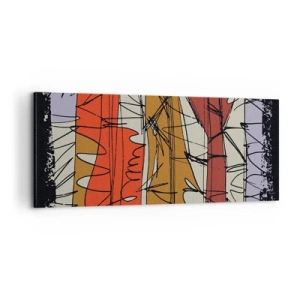 Quadro su tela - Stampe su Tela - Composizione spontanea - 100x40 cm