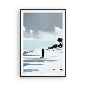 Poster in cornice nera - Solo con se stesso - 61x91 cm