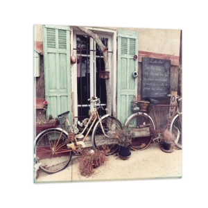 Quadro su vetro - Evviva la provincia - 40x40 cm