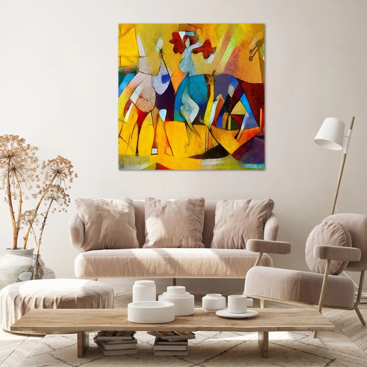 Quadro su tela - Stampe su Tela - Sole - vita - gioia - 60x60 cm