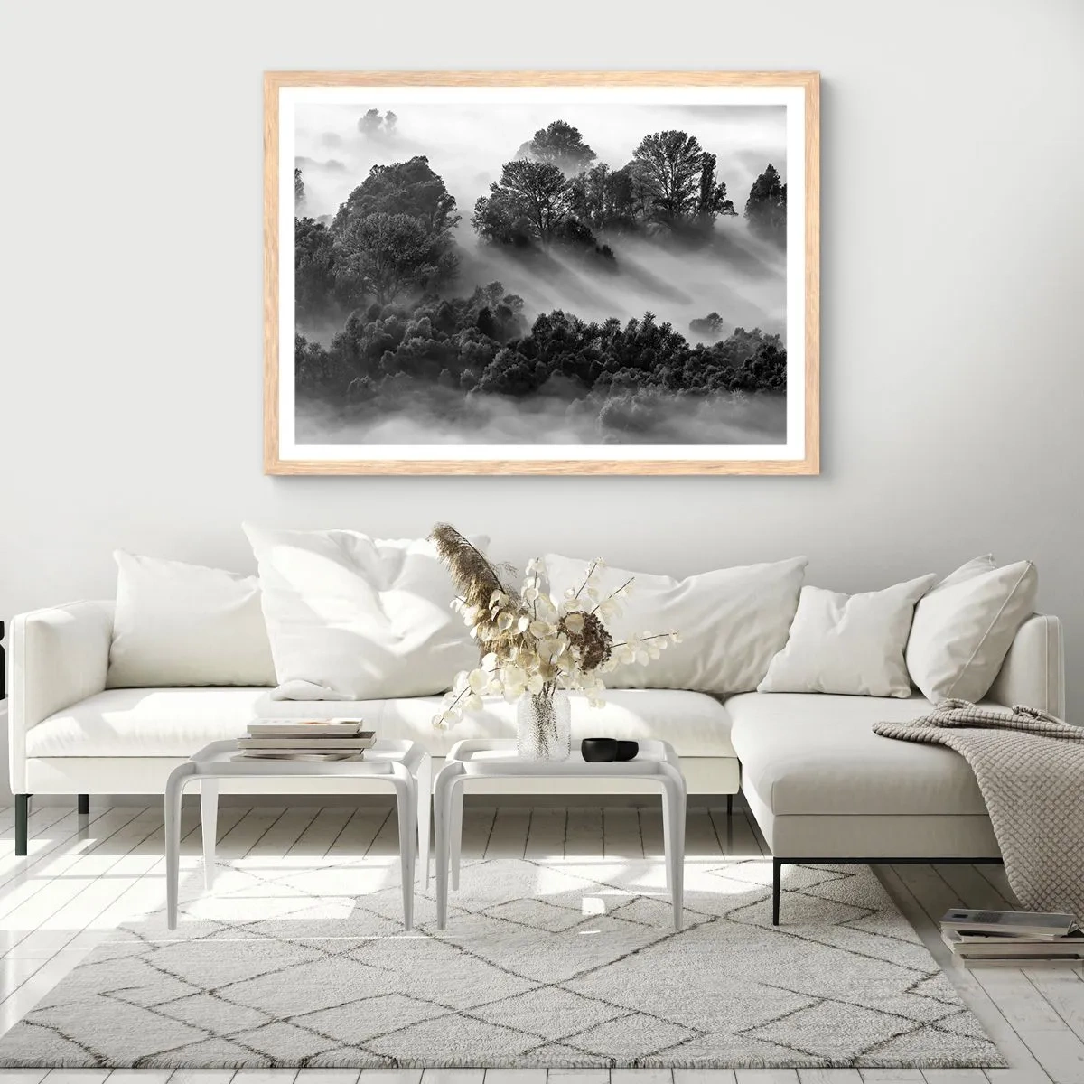 Poster in cornice rovere chiaro - Risveglio dal sonno - 40x30 cm