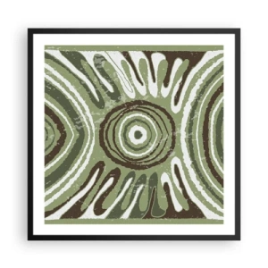 Poster in cornice nera - Esplosione di emozioni - 60x60 cm