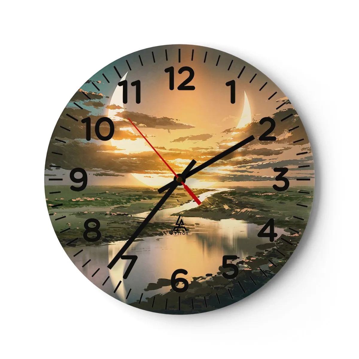 Orologio da parete - Orologio in Vetro - Da qualche parte in una galassia lontana - 40x40 cm