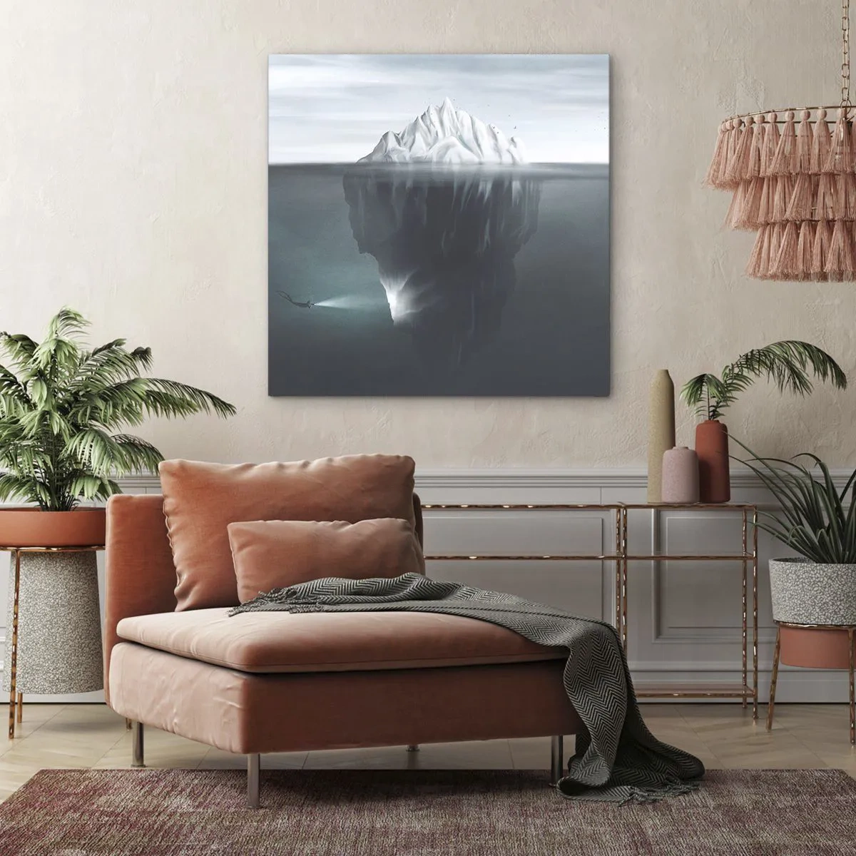 Quadro su tela - Stampe su Tela - Mistero sottomarino - 60x60 cm