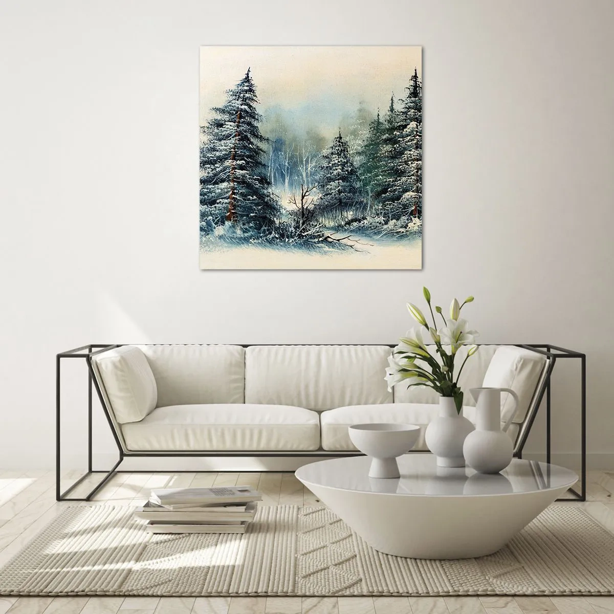 Quadro su vetro - Pronti al Natale - 30x30 cm