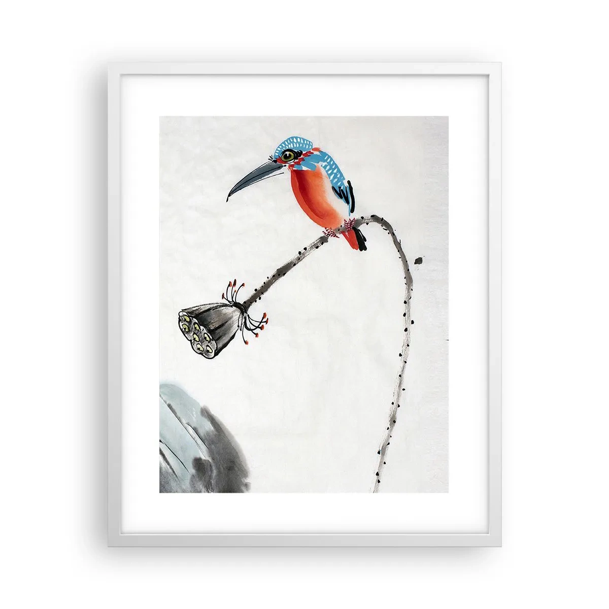 Poster in cornice bianca - La vita del prato - 40x50 cm