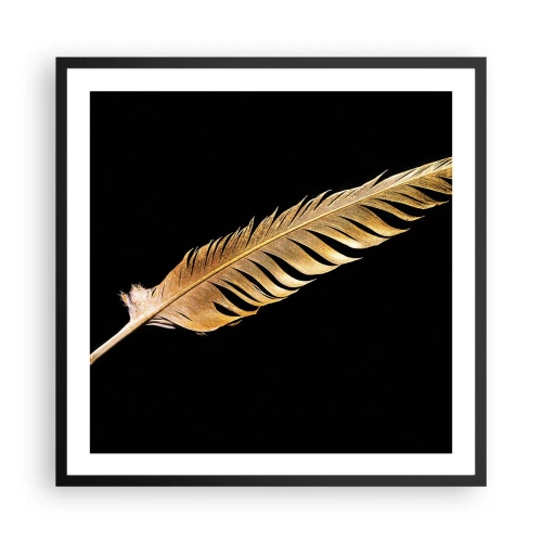 Poster in cornice nera - Non una piuma qualsiasi.... - 60x60 cm