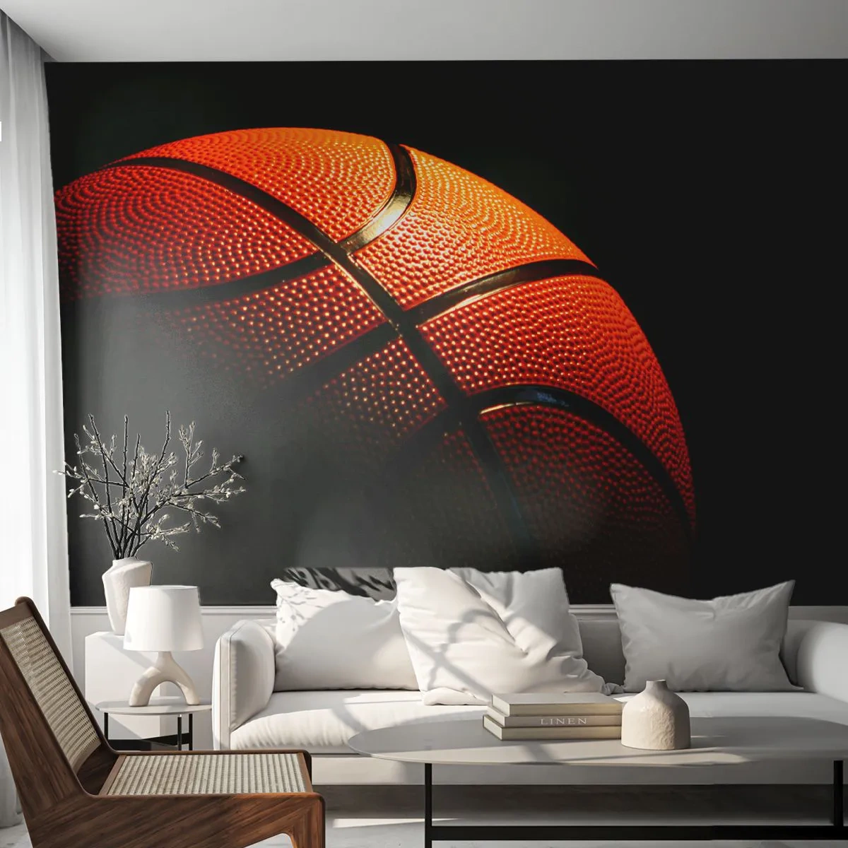 Fotomurali Autoadesivo Deluxe Sticker - Bella come un pianeta - Sport, Pallacanestro, Pallacanestro - 400x280 cm