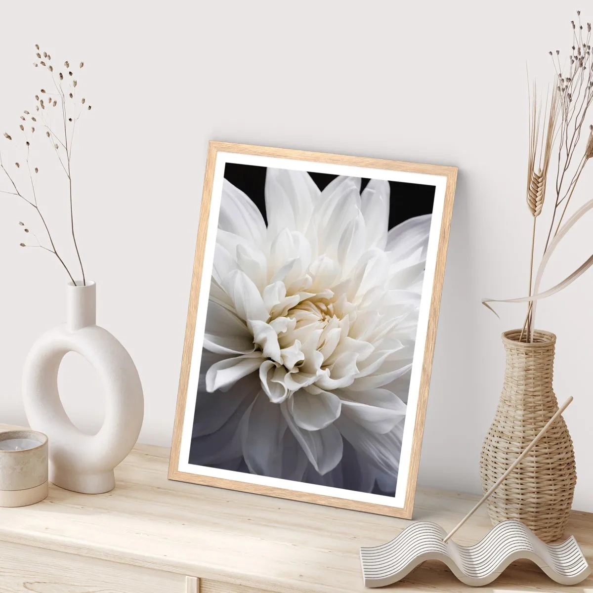 Poster in cornice rovere chiaro - Il mattino della sposa - 30x40 cm