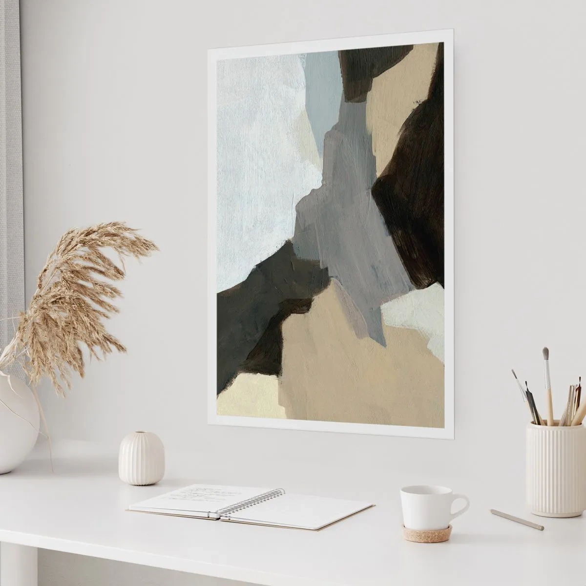 Poster - Astrazione: il crocevia del grigio - 30x40 cm