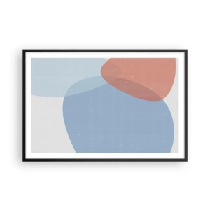 Poster in cornice nera - Legami pastello - 91x61 cm
