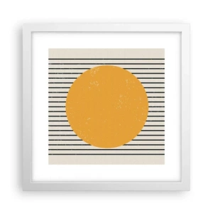 Poster in cornice bianca - La forza della semplicità - 30x30 cm