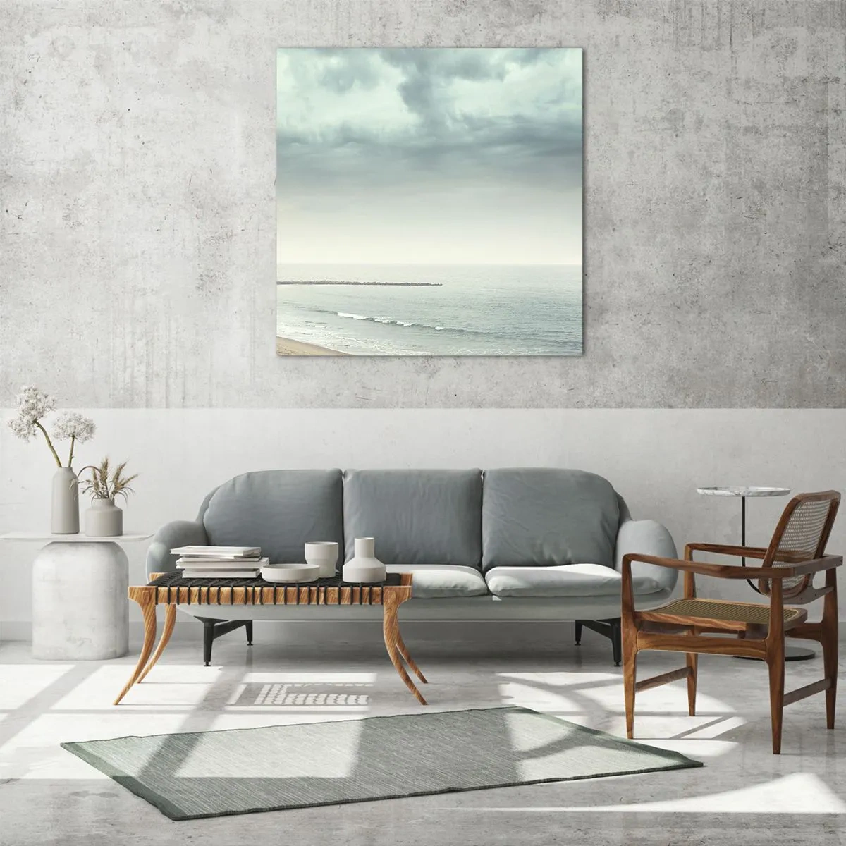 Quadro su vetro - Cercando la pace - 40x40 cm