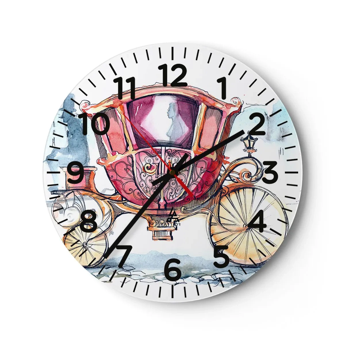 Orologio da parete - Orologio in Vetro - Al matrimonio o al ballo? - 30x30 cm