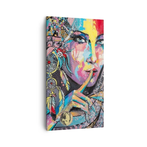 Quadro su tela - Stampe su Tela - Taci, finché capirai - 45x80 cm