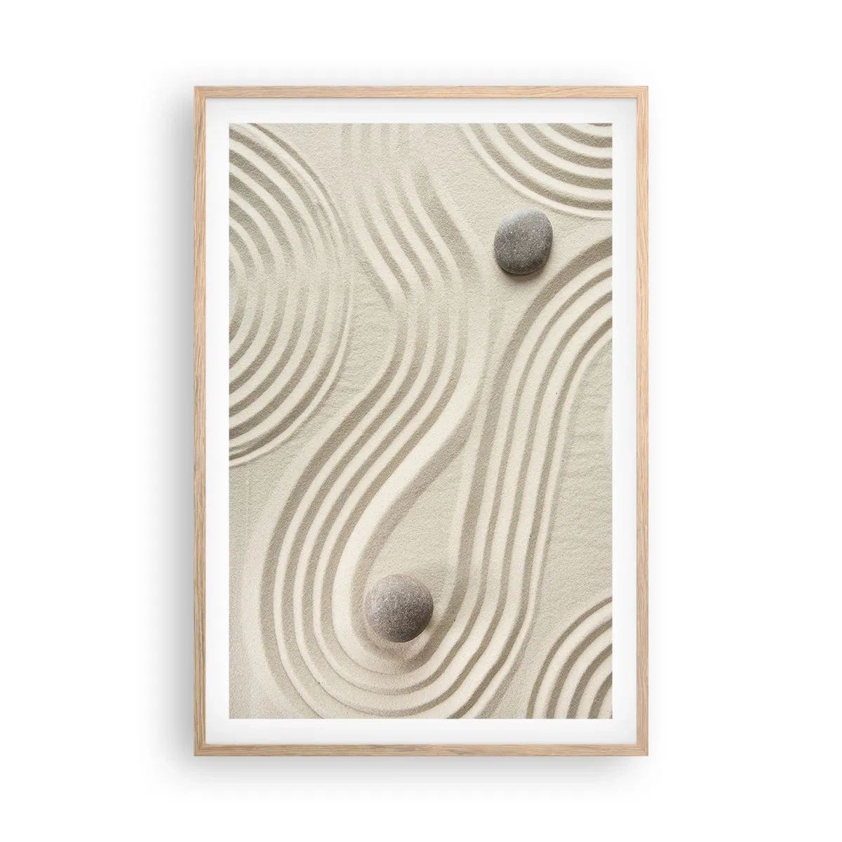 Poster in cornice rovere chiaro - Il tocco del calore - 61x91 cm