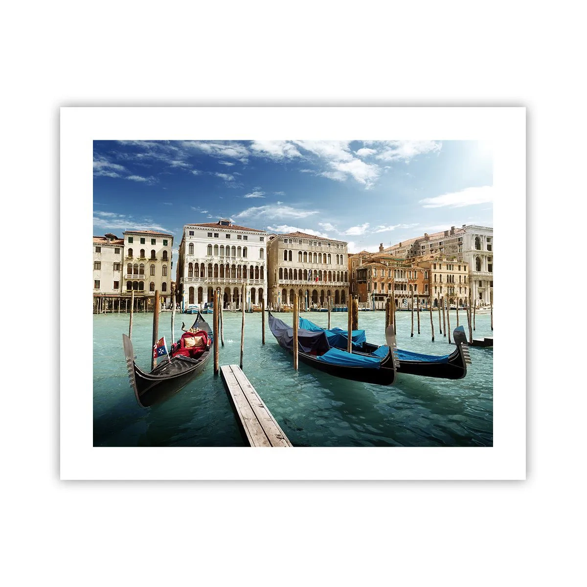Poster - Palazzi nel blu - 50x40 cm