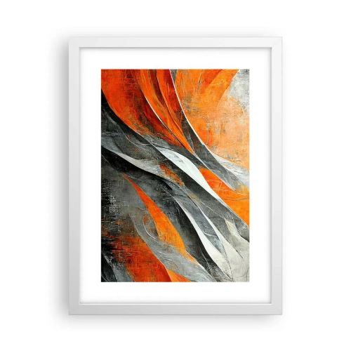 Poster in cornice bianca - Caldo e freddo - 30x40 cm