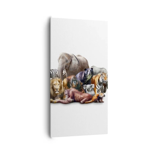 Quadro su tela - Stampe su Tela - Foto di famiglia africana - 65x120 cm