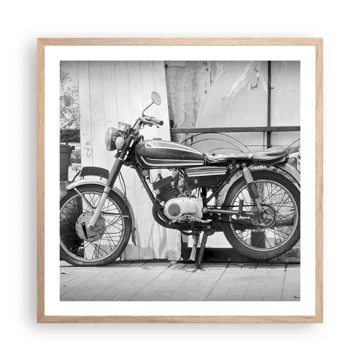 Poster in cornice rovere chiaro - La classicità sopra a tutto - 60x60 cm