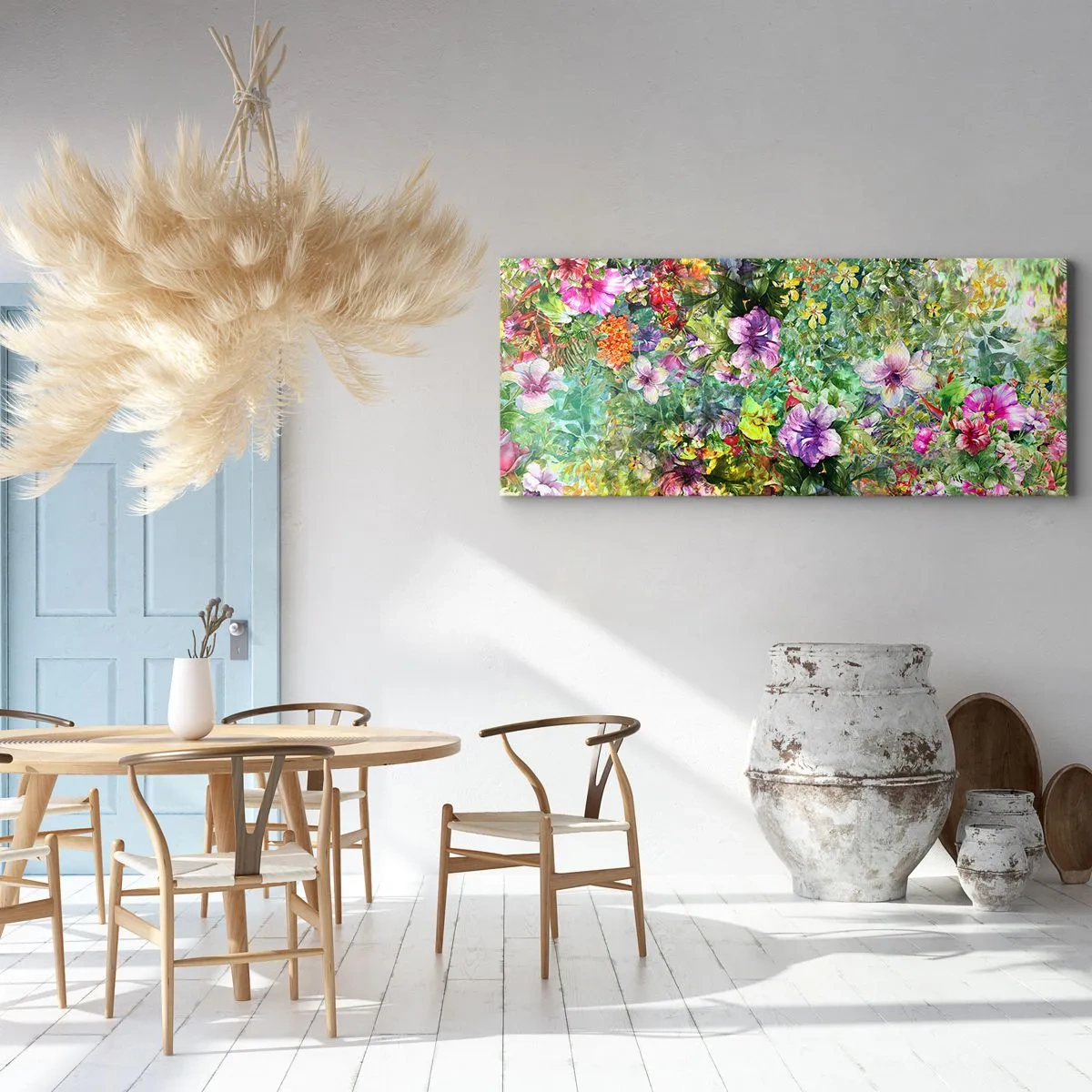 Quadro su tela - Stampe su Tela - Perdersi nei fiori - 100x40 cm