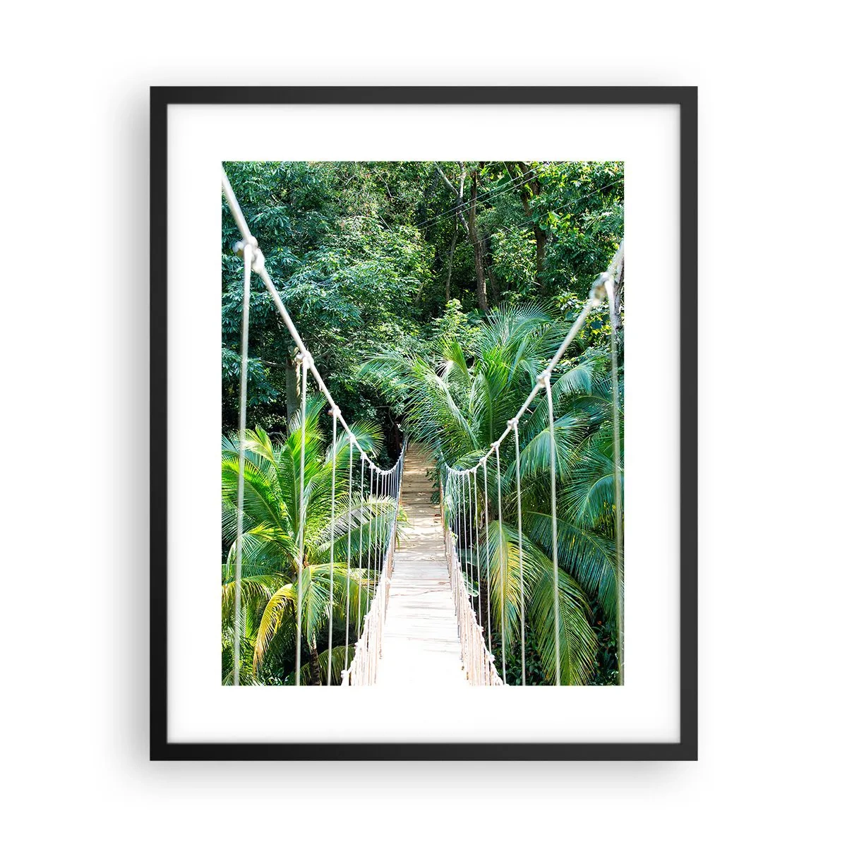 Poster in cornice nera - Welcome to the jungle! - 40x50 cm