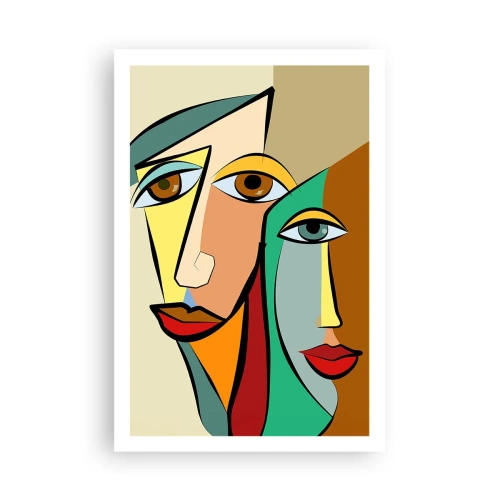 Poster - Coppia cubista - 61x91 cm