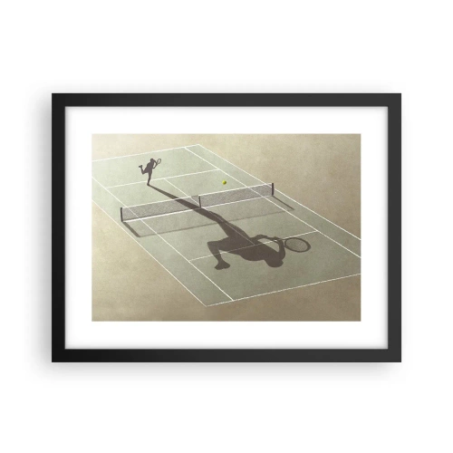 Poster in cornice nera - Sconfiggere se stesso - 40x30 cm