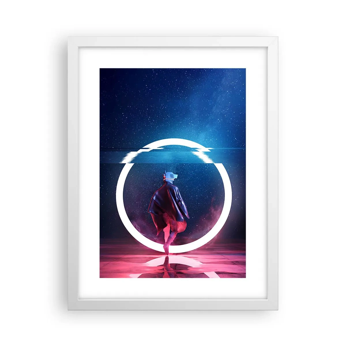 Poster in cornice bianca - Tra due mondi - 30x40 cm